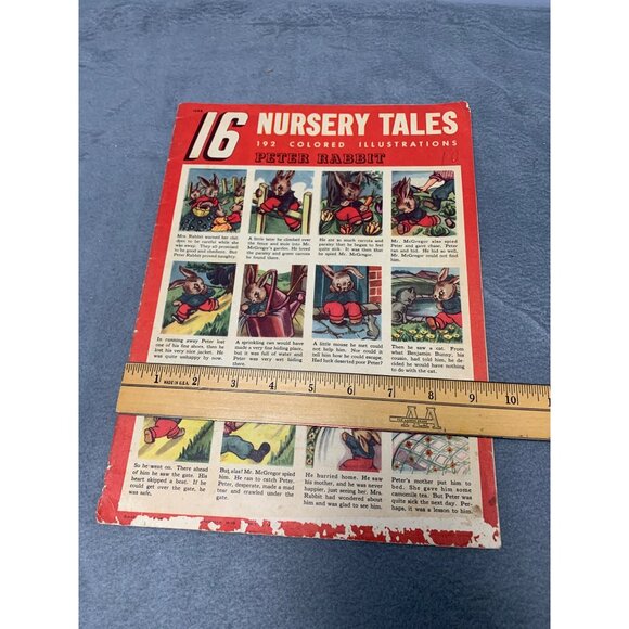Vintage 1940s Childrens Book "16 Nursery Tales" Illustrated Paperback - Picture 7 of 7
